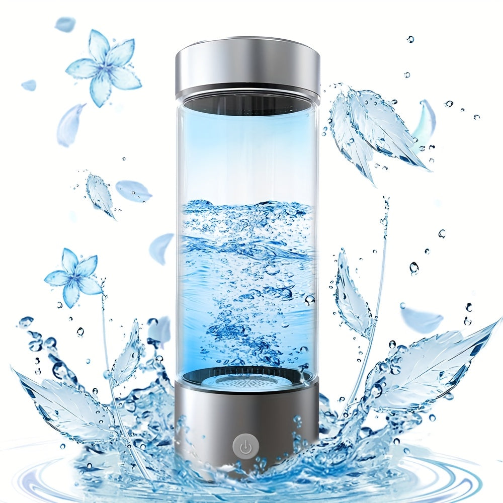 Portable hydrogen water bottle, upgraded version of 1000mAh rich in hydrogen water cup, rechargeable electrolytic hydrogen generator for 3 minutes, bubble machine spare parts, suitable for home office travel fitness